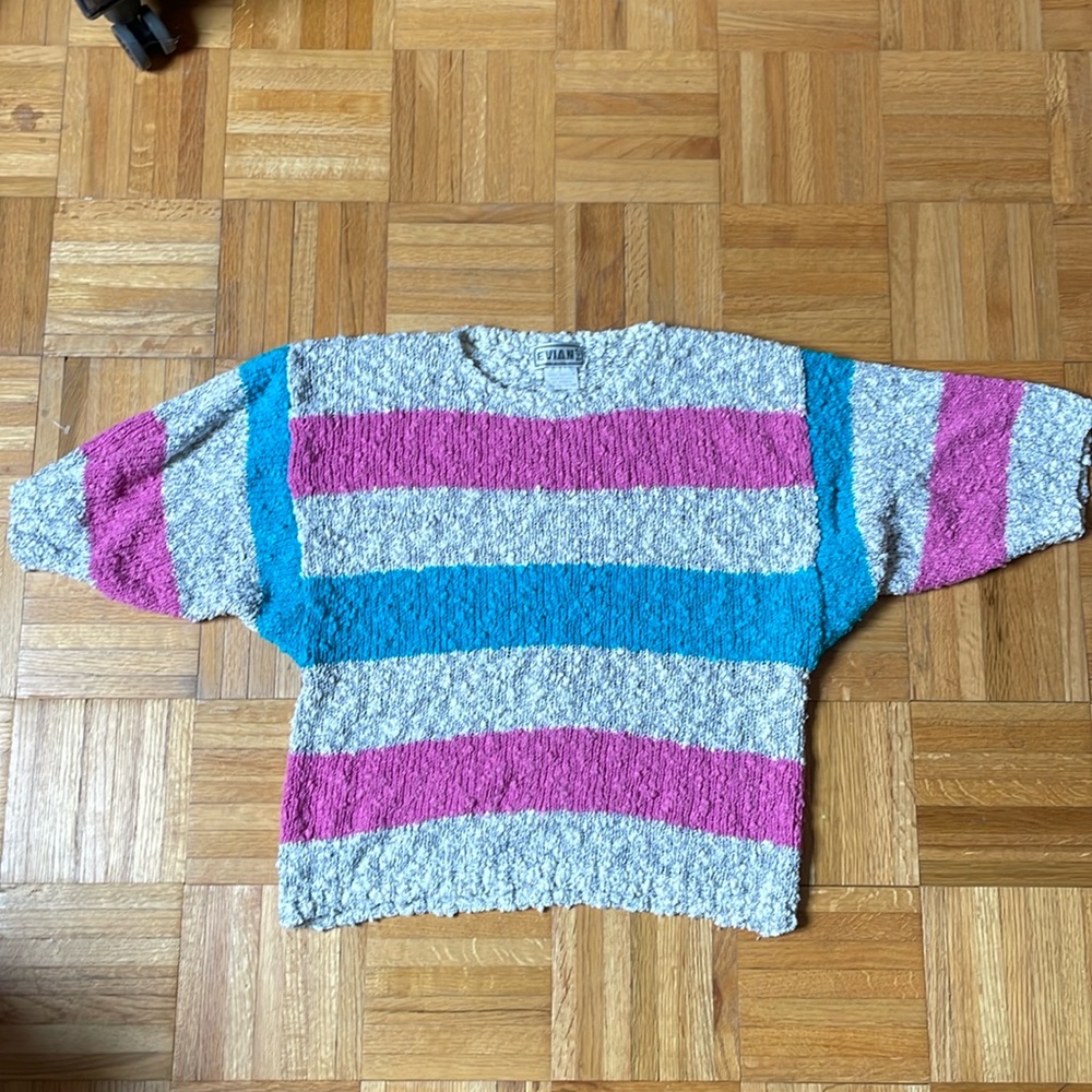 Vintage Evian Short Sleeve knitted sweater